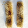 Detachable genuine real natural raccoon fur trim for hood